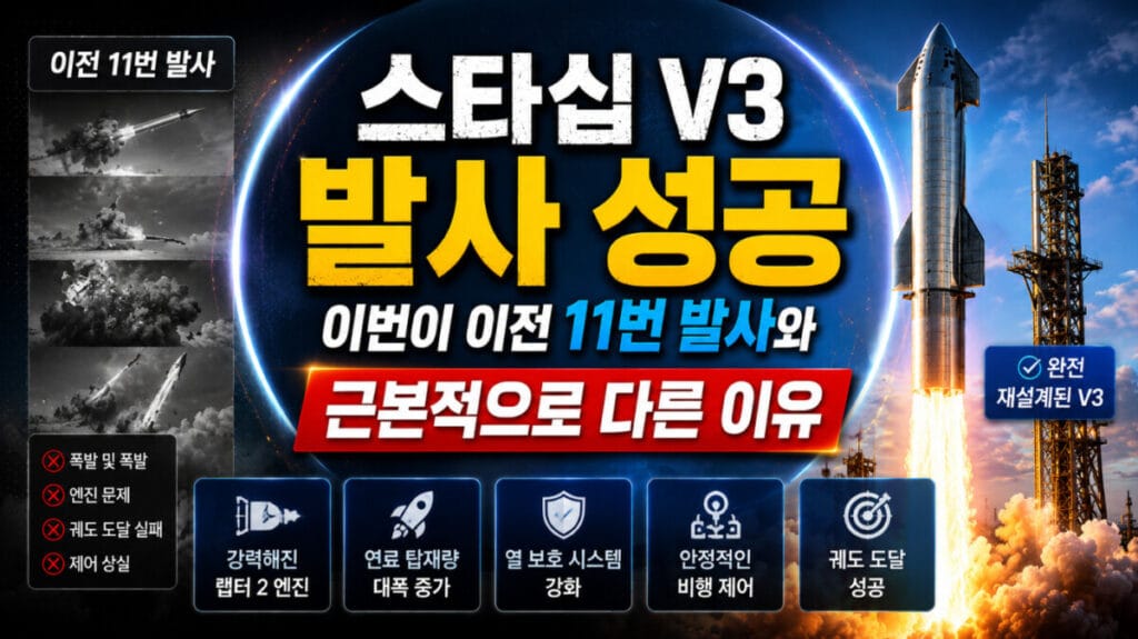 스타십V3발사성공