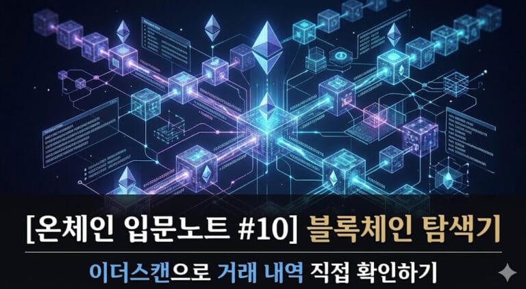 [온체인 입문노트 #10] 블록체인 탐색기 — 이더스캔으로 거래 내역 직접 확인하기