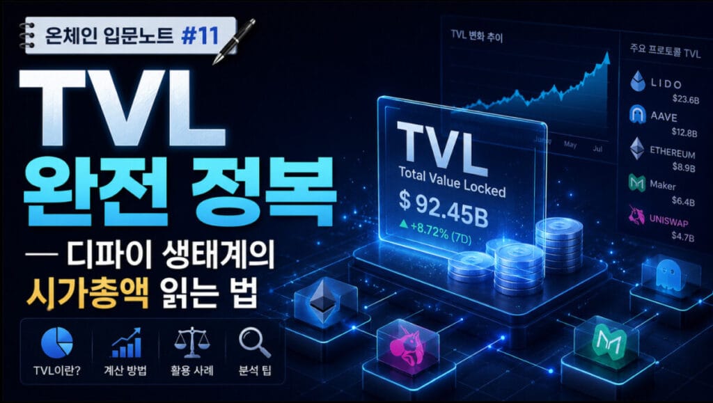 TVL 디파이 생태계 온체인입문노트11