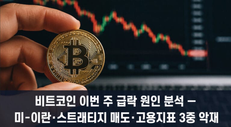 비트코인 급락 원인 분석 — 6월 2주차 전망과 6만 달러 지지선