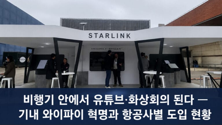 비행기 안에서 유튜브·화상회의 된다. 기내 와이파이 혁명과 항공사별 도입 현황